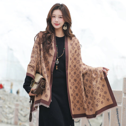 Retro High Sense Artificial Cashmere Scarf