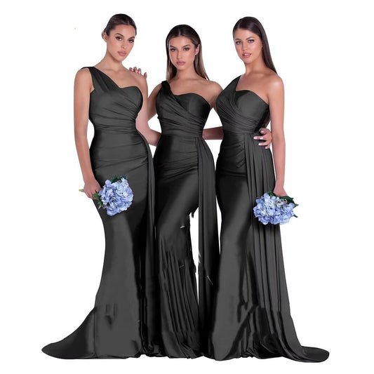 Mermaid One Shoulder Elegant Wedding Dress