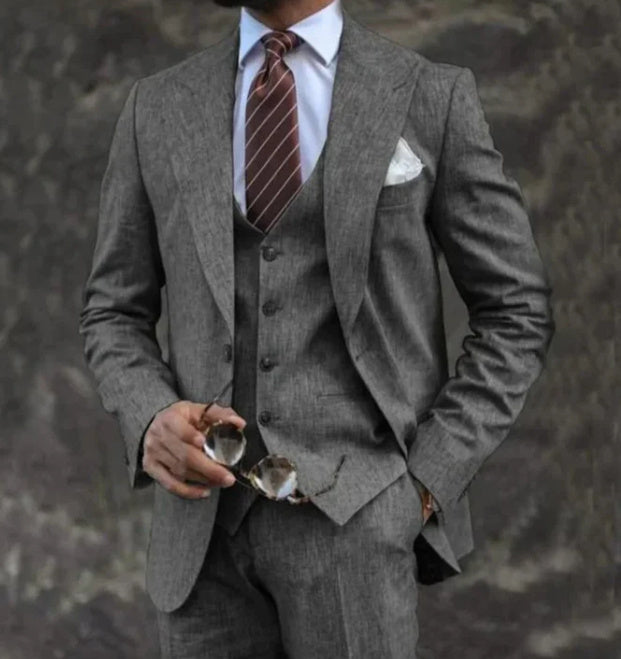 Business Casual Suit Three-piece Suit Men