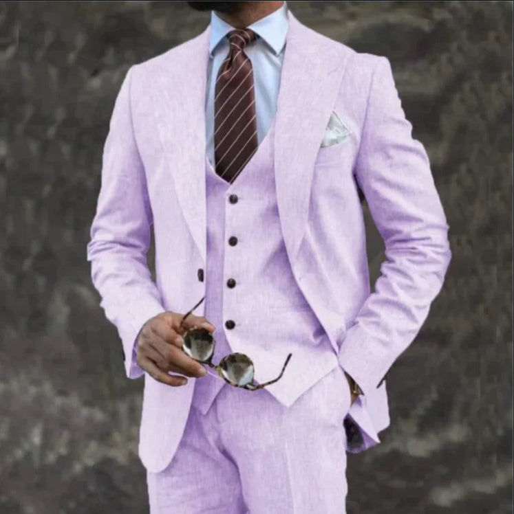 Business Casual Suit Three-piece Suit Men