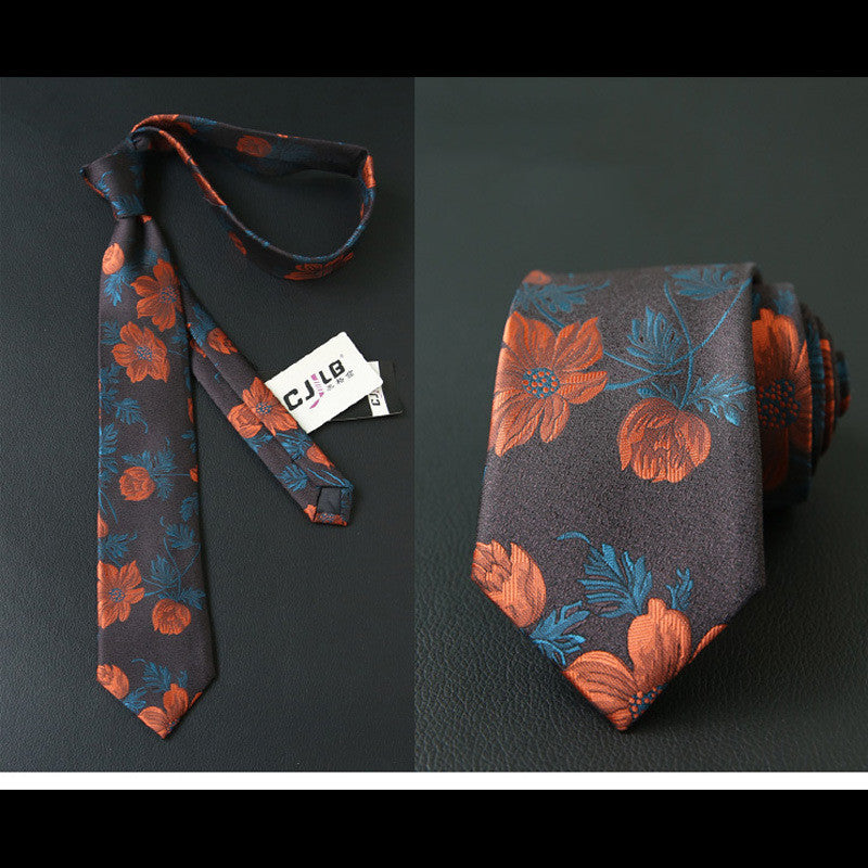 Male business striped retro suit tie
