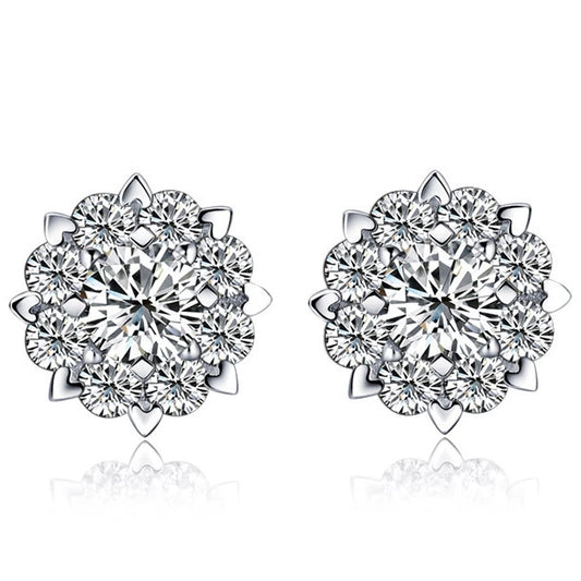 Woman flower earrings Korean version