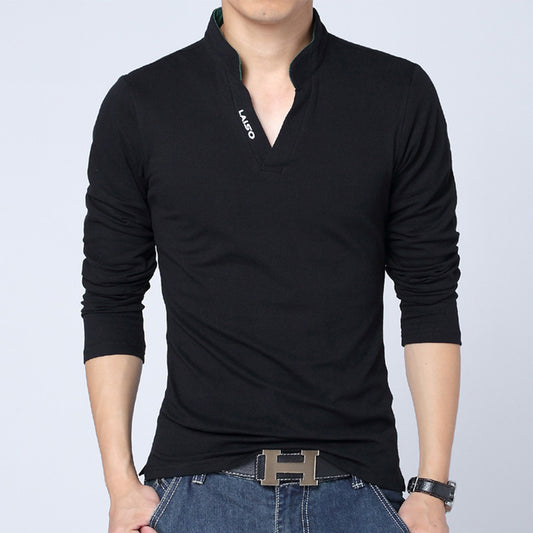 Youth v-Neck Long-Sleeved T-Shirt Men