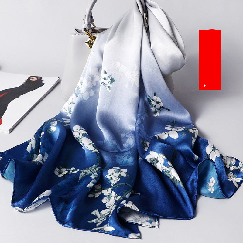 Ladies silk print scarf