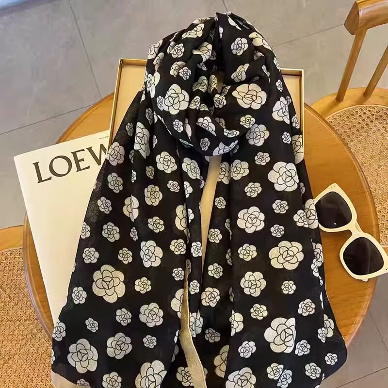 Cotton And Linen Scarf Thin And Silky Shawl For Women