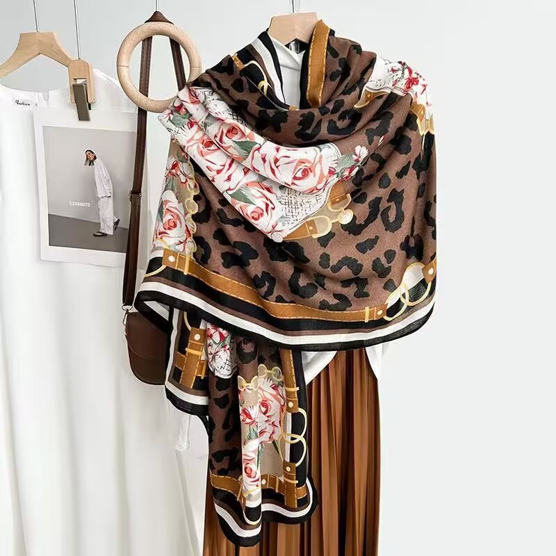 Cotton And Linen Scarf Thin And Silky Shawl For Women