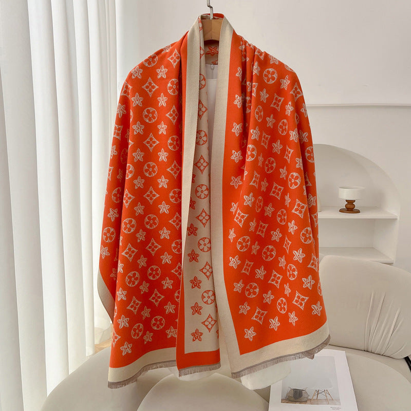 Retro High Sense Artificial Cashmere Scarf