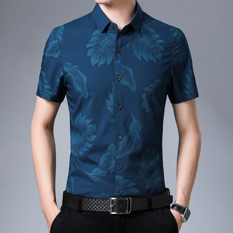 Men's business short sleeve shirt