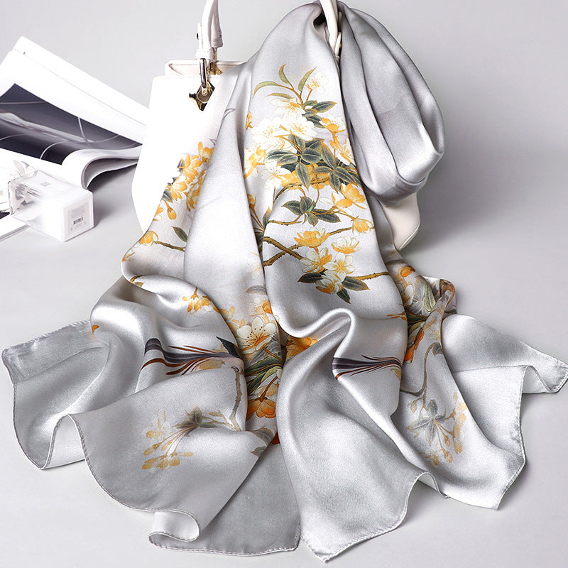 Silk scarf women all-match spring and autumn