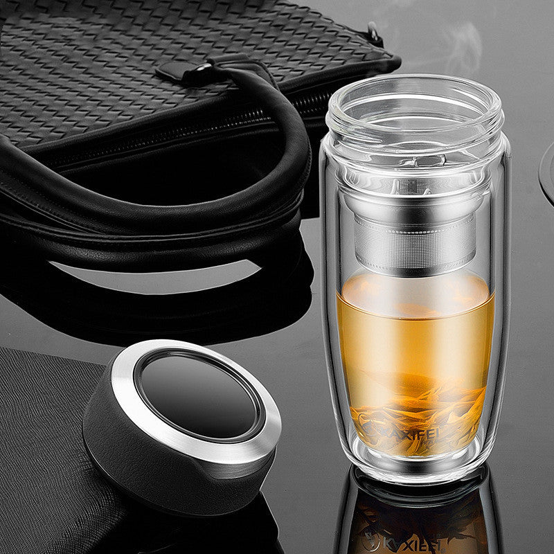 Double Glass Car Portable Cup
