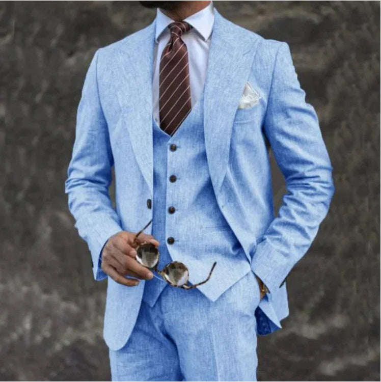 Business Casual Suit Three-piece Suit Men
