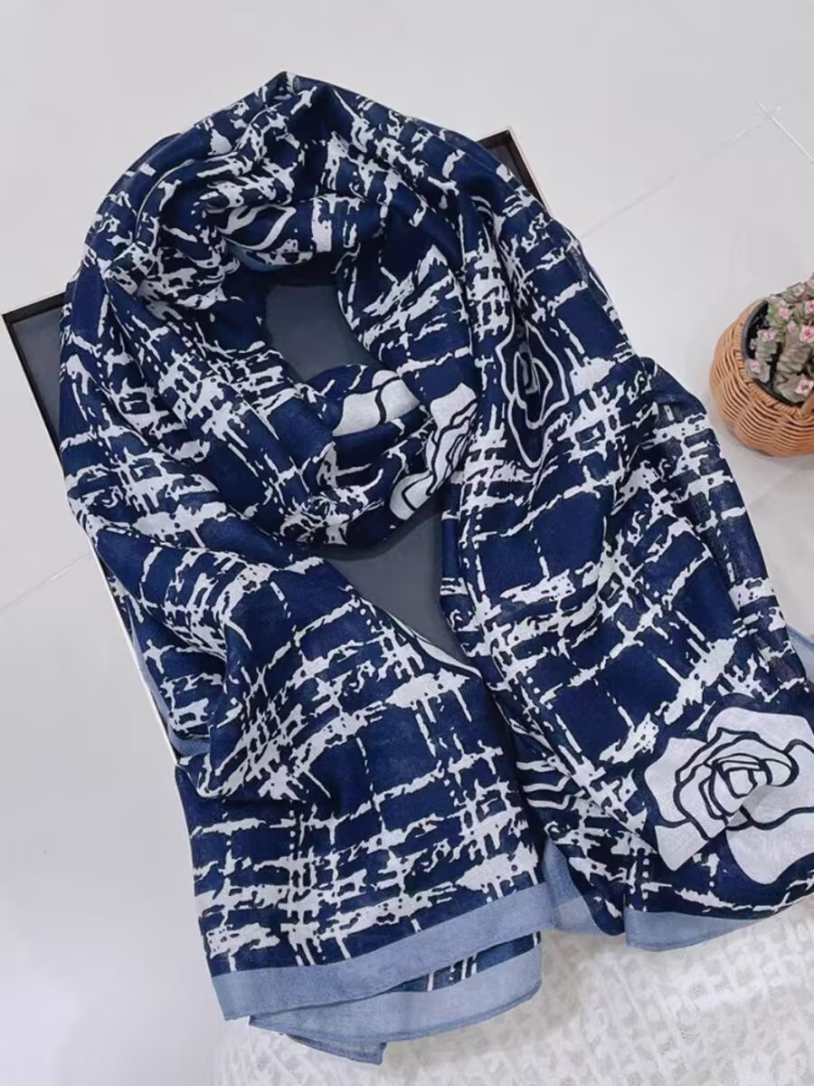 Cotton And Linen Scarf Thin And Silky Shawl For Women