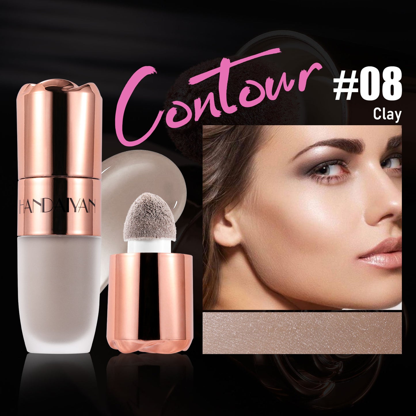 Highlighter Repair 8-color Three-dimensional Easy To Apply