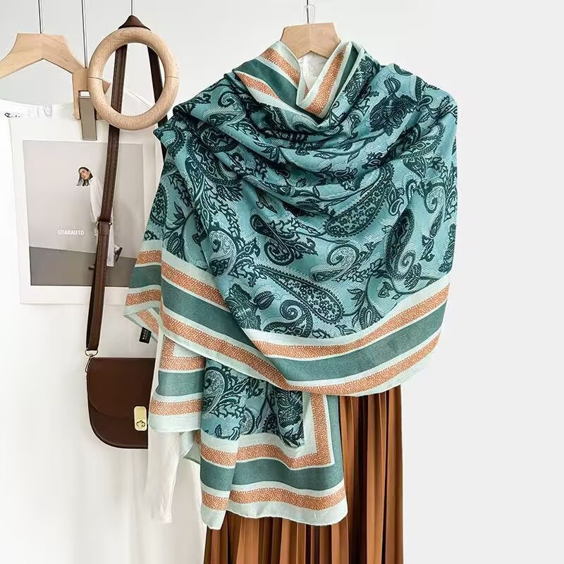 Cotton And Linen Scarf Thin And Silky Shawl For Women