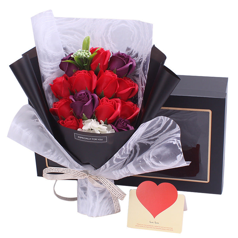 Romantic Gift Creative New Soap Rose Bouquet Gift Box