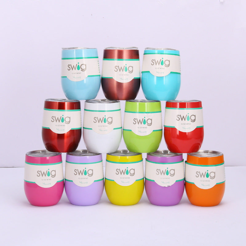 Swig Eggshell Cup 12oz Stainless Steel Mug