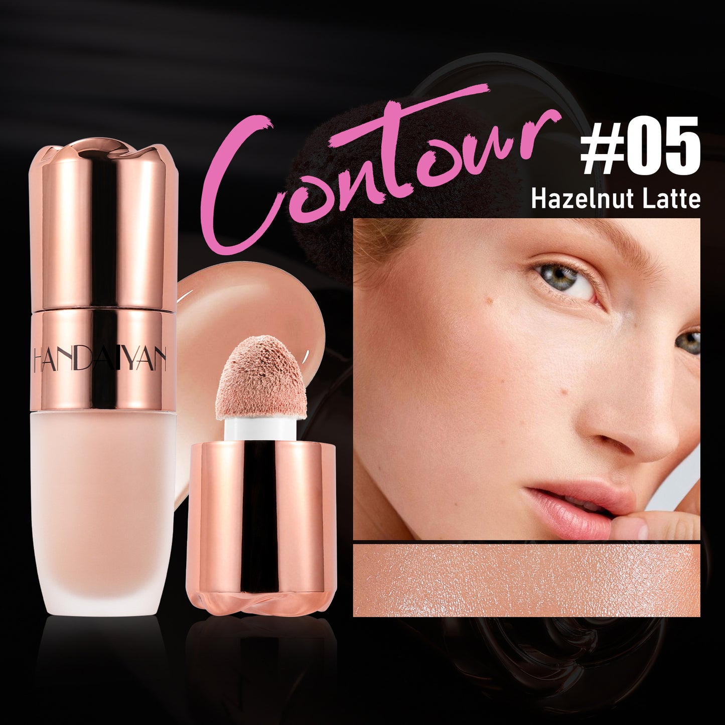 Highlighter Repair 8-color Three-dimensional Easy To Apply