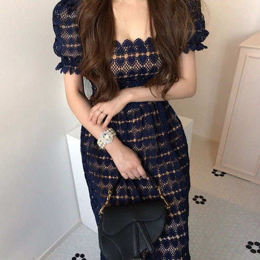 Ladies Fashion Personality Summer Lace Dress