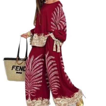 Turkey Hot-selling Floral-print Leisure Suit