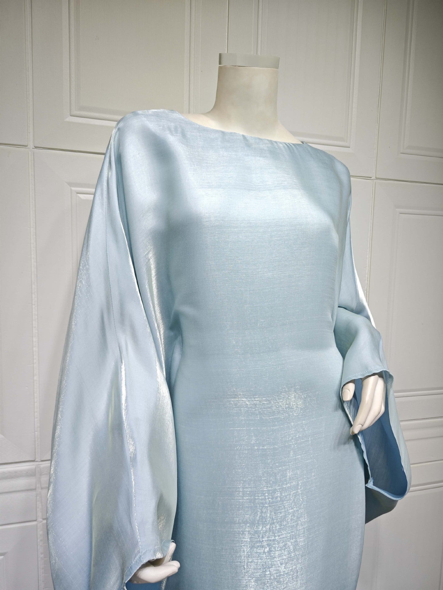 Summer Middle East Fashion Fil-Lumiere Satin Waist Dress