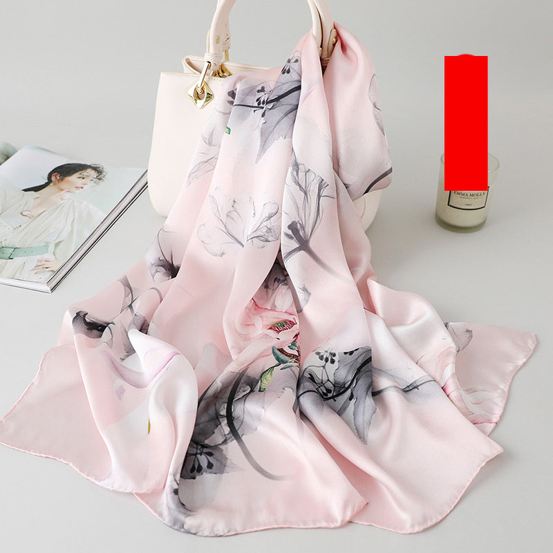 Ladies silk print scarf