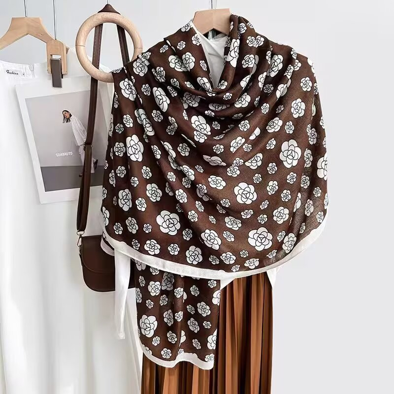 Cotton And Linen Scarf Thin And Silky Shawl For Women