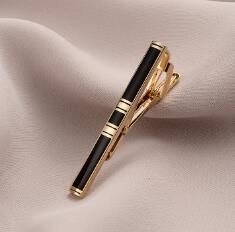 Men's Business Tie Clip Suit Enamel Gold Plated Silver