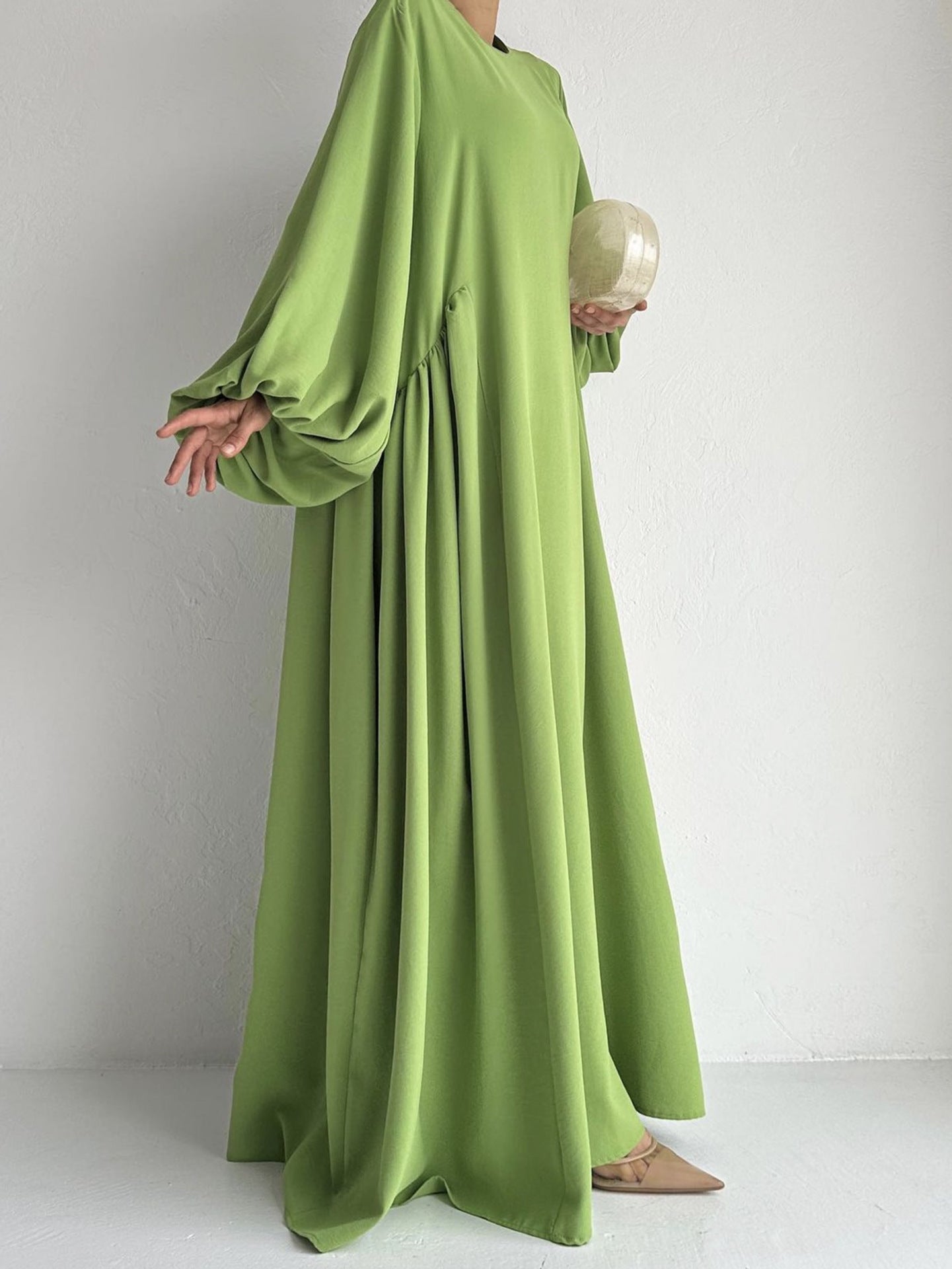 Middle East Muslim Women's Wear Plain Clothing Robe