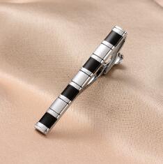 Men's Business Tie Clip Suit Enamel Gold Plated Silver