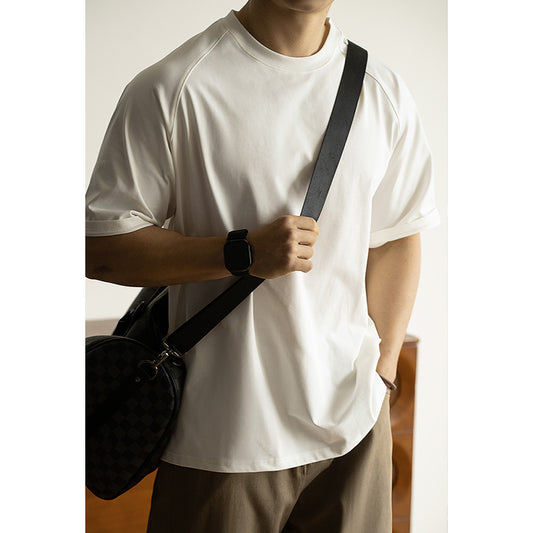 Antibacterial Sun Protection Raglan Sleeve Profile Loose T-shirt Men