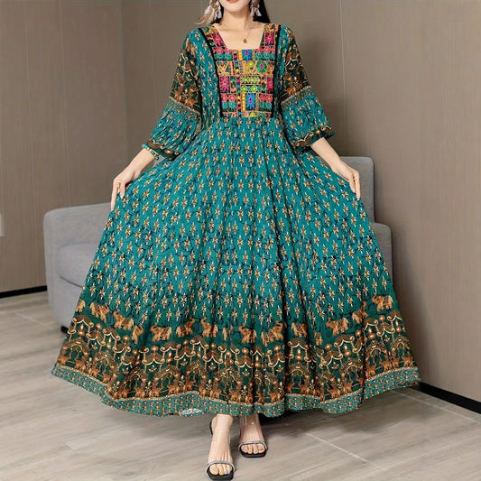 Bohemian Thai National Style Beach Dress