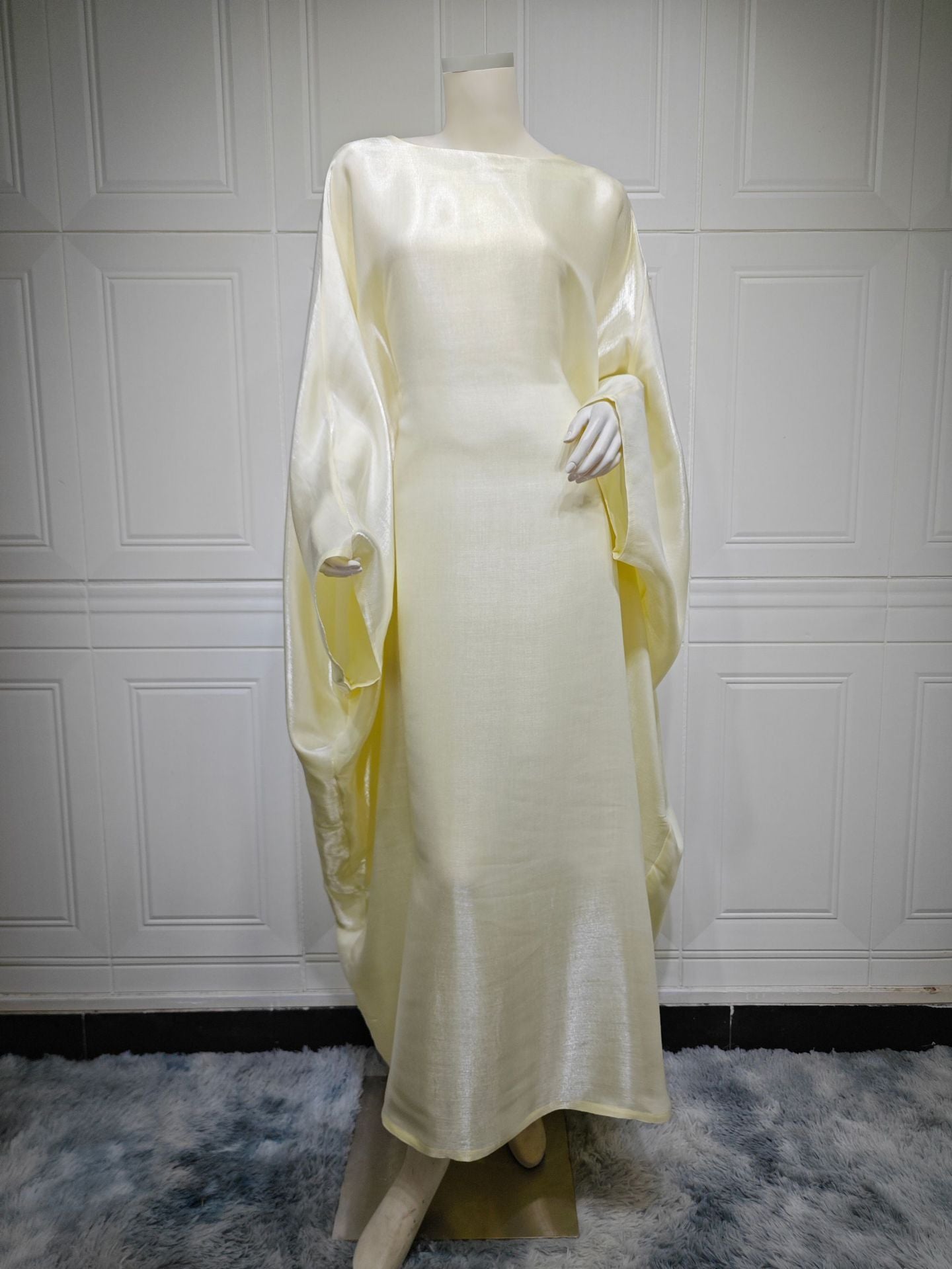 Summer Middle East Fashion Fil-Lumiere Satin Waist Dress