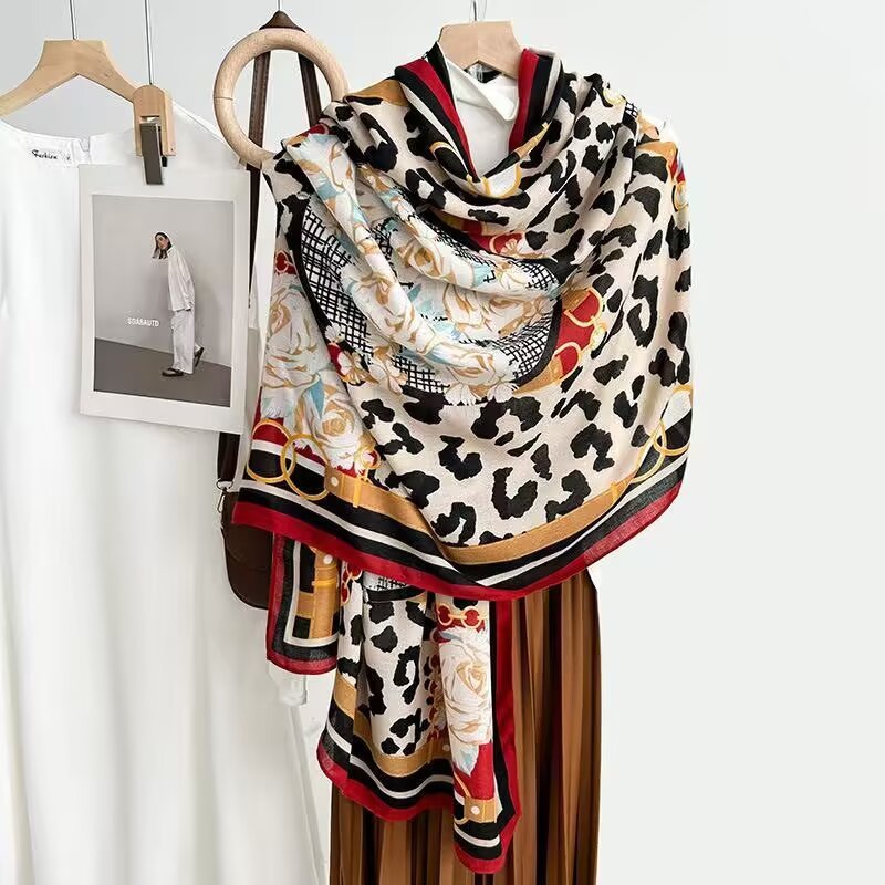 Cotton And Linen Scarf Thin And Silky Shawl For Women