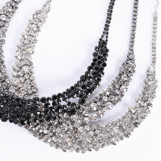 Luxury Rhinestone Necklaces Clothing Accessories