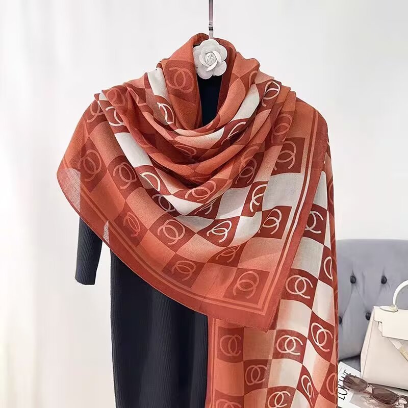 Cotton And Linen Scarf Thin And Silky Shawl For Women