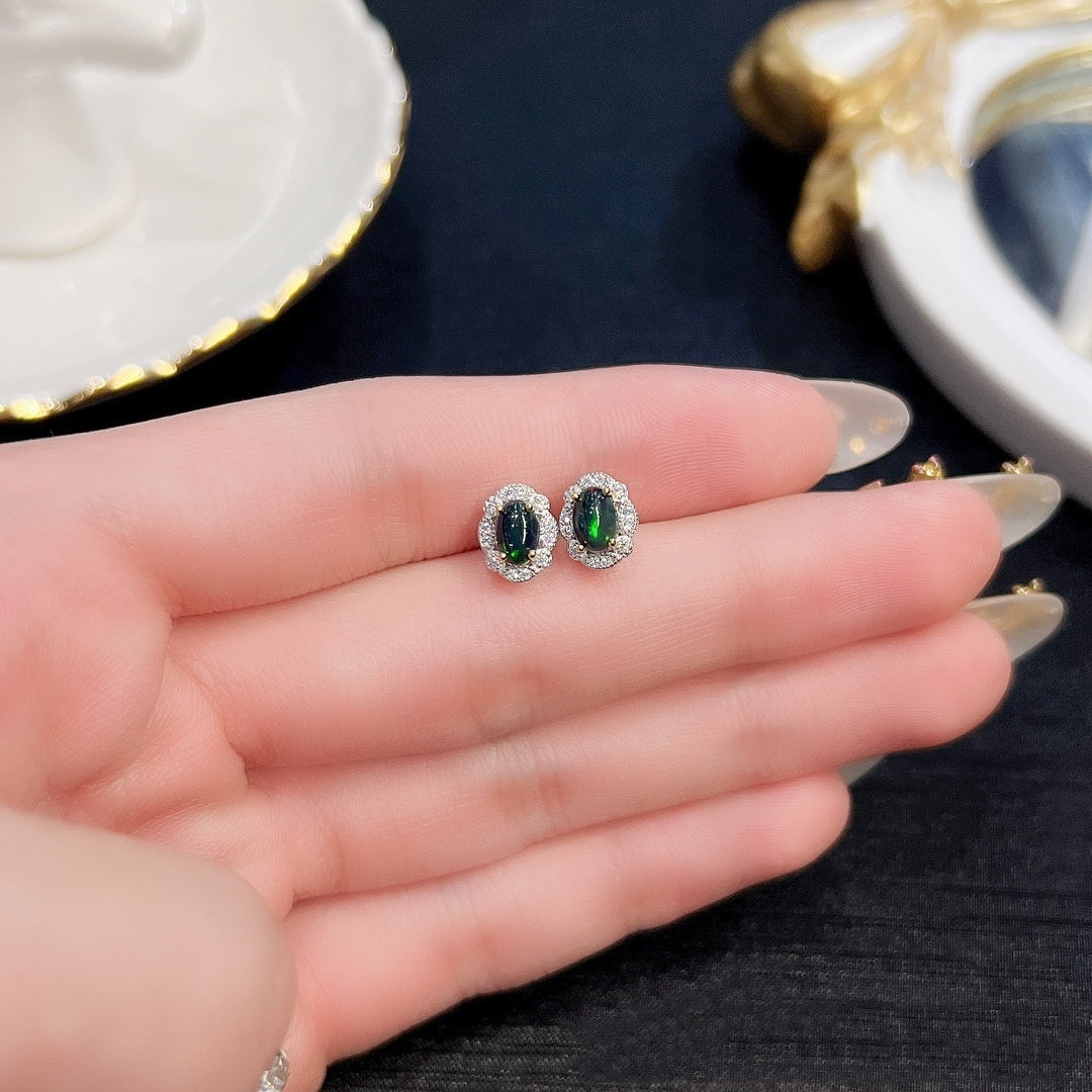 925 Silver Women's Fashion Simple Stud Earrings