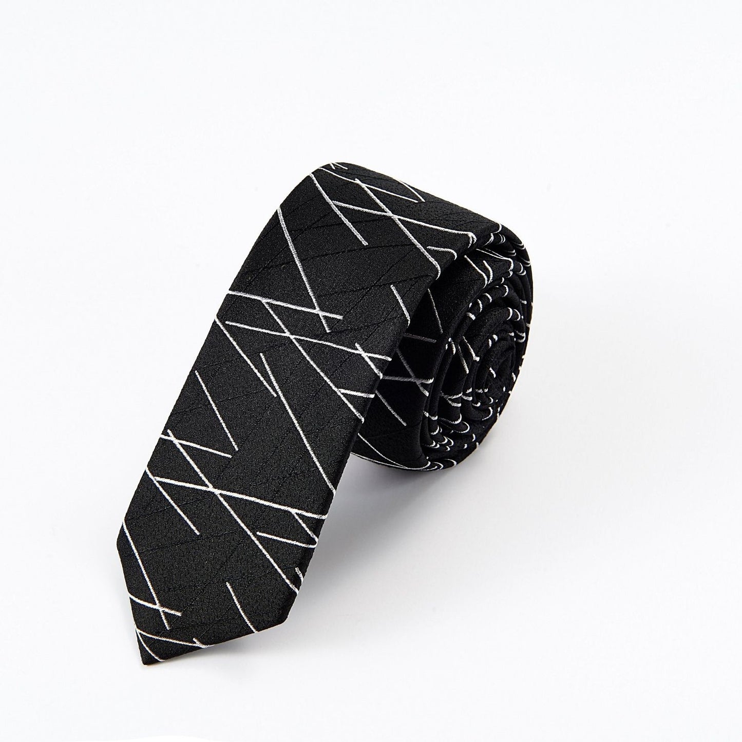 Spot Black Male Hand Hitting Style Men's Casual Business Tie Customization
