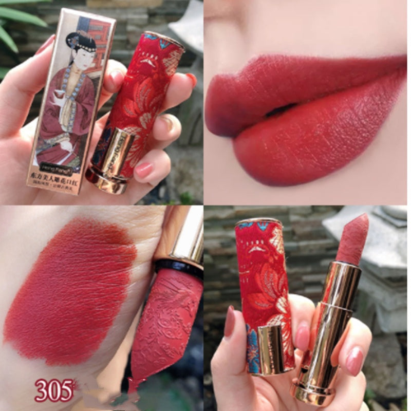 Carved Lipstick Set Matte Moisturizing Lipstick