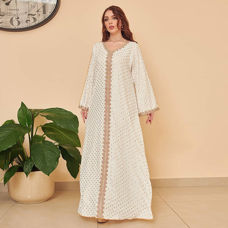 Women's Bronze Muslim Dubai Robe