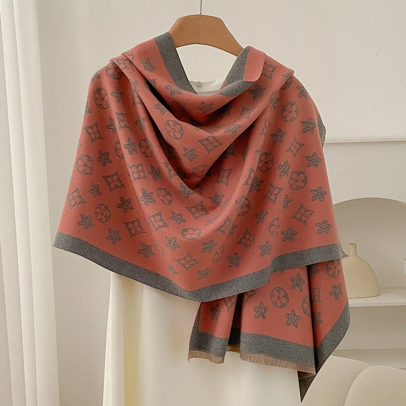 Retro High Sense Artificial Cashmere Scarf