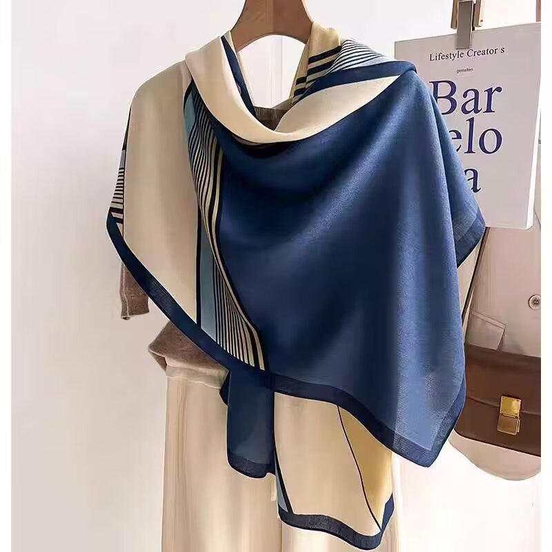 Cotton And Linen Scarf Thin And Silky Shawl For Women