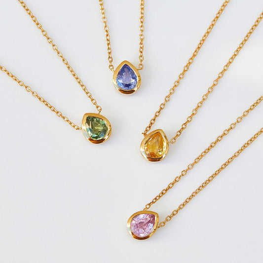 Light Luxury New 925 Silver Droplet Necklace