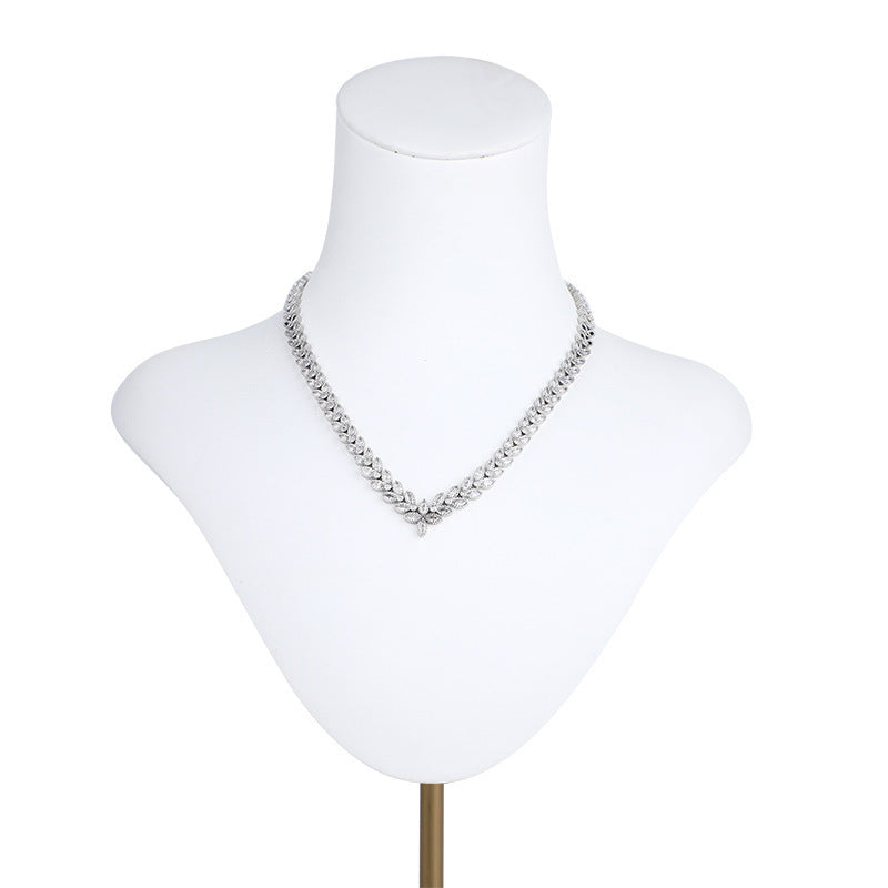 Zircon 4-piece Set Lucky Dinner Ceremony Wedding Accessories