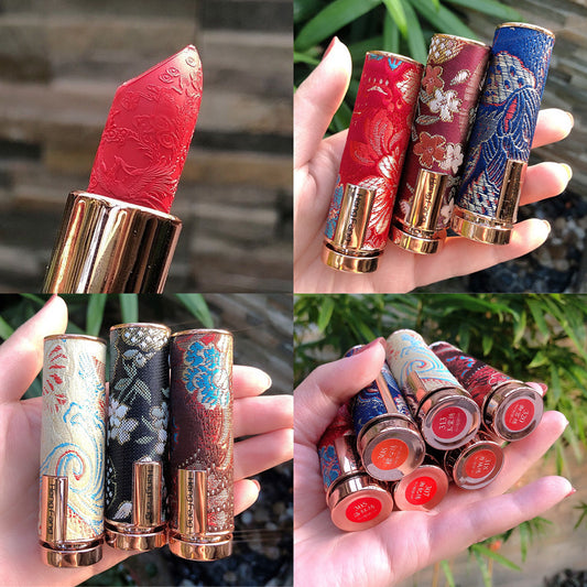 Carved Lipstick Set Matte Moisturizing Lipstick