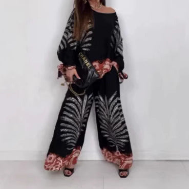 Turkey Hot-selling Floral-print Leisure Suit