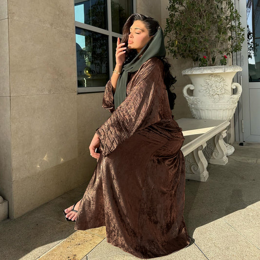 Fashion Stitching DUBAI Turkish Elegant Robe