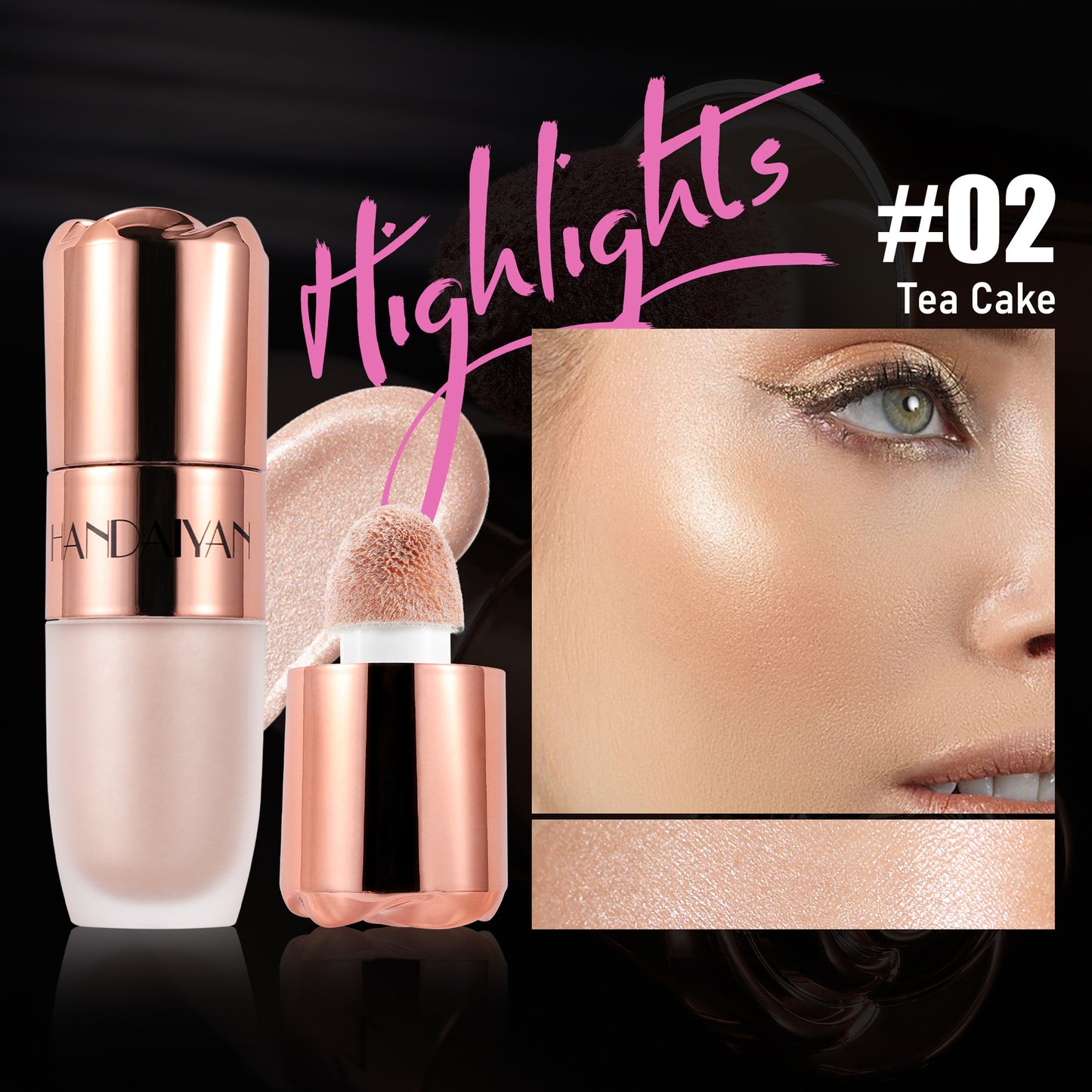 Highlighter Repair 8-color Three-dimensional Easy To Apply