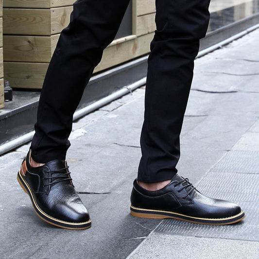 Men's British casual business tie shoes