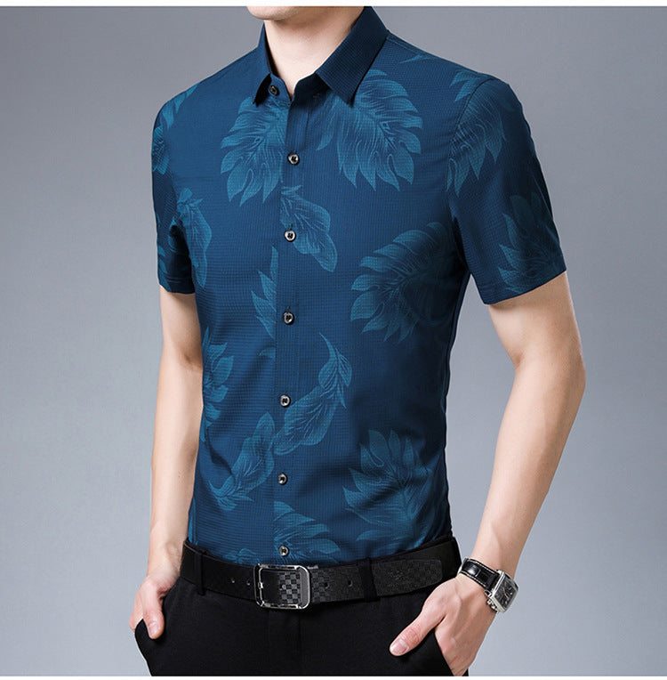Men's business short sleeve shirt