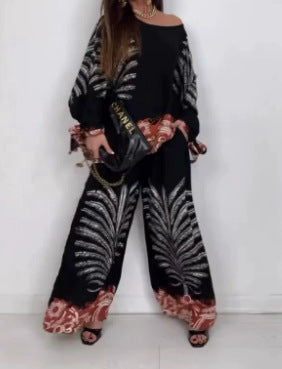 Turkey Hot-selling Floral-print Leisure Suit